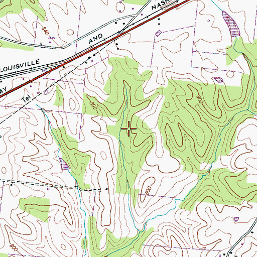 Topographic Map of Commissioner District 1, TN