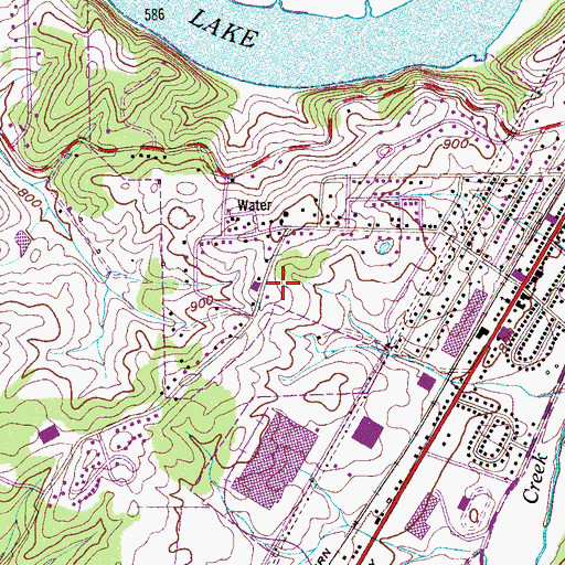 Topographic Map of Commissioner District 1, TN