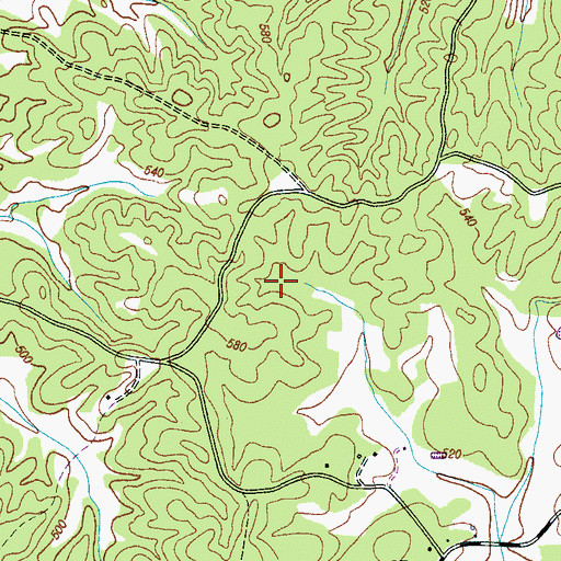 Topographic Map of Commissioner District 1, TN