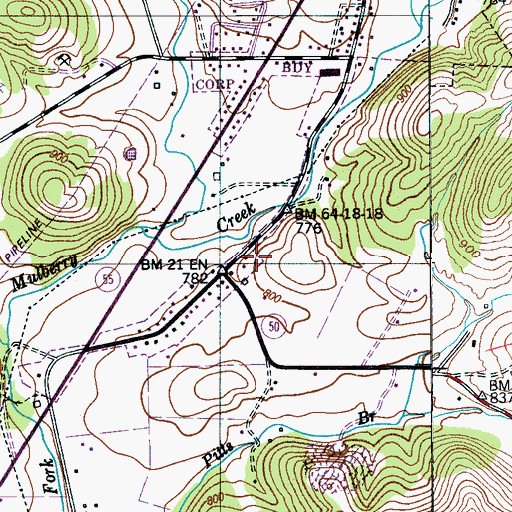Topographic Map of Commissioner District 1, TN