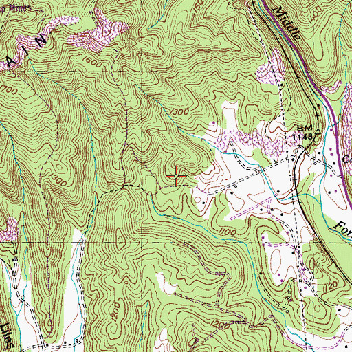 Topographic Map of Commissioner District 1, TN