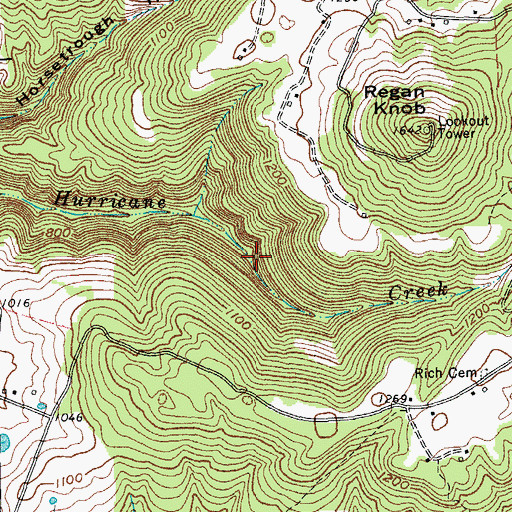 Topographic Map of Commissioner District 1, TN