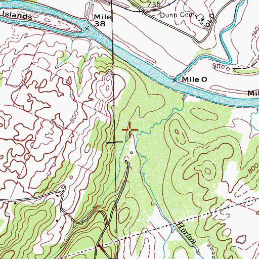 Topographic Map of Commissioner District 1, TN
