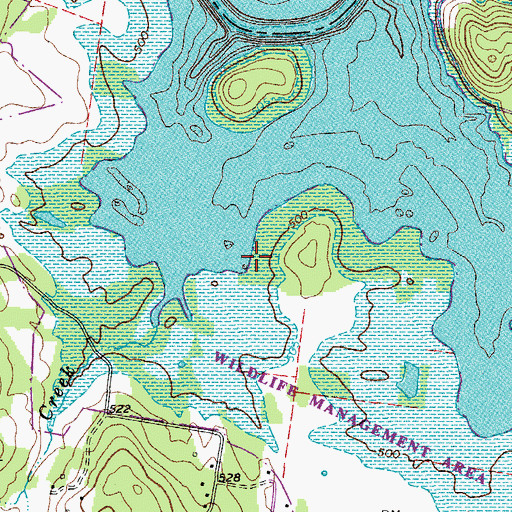 Topographic Map of Commissioner District 1, TN