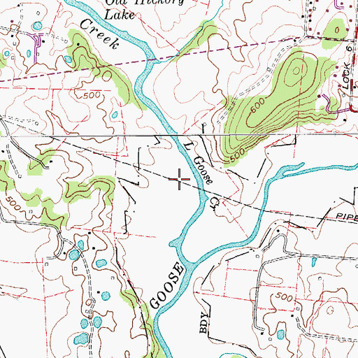 Topographic Map of Commissioner District 1, TN