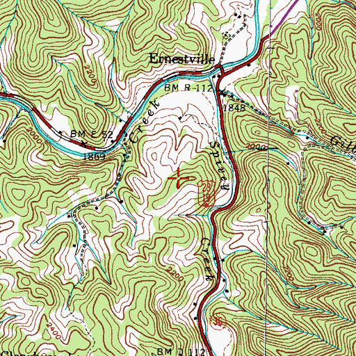 Topographic Map of Commissioner District 1, TN