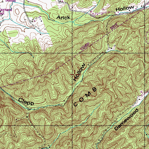 Topographic Map of Commissioner District 1, TN