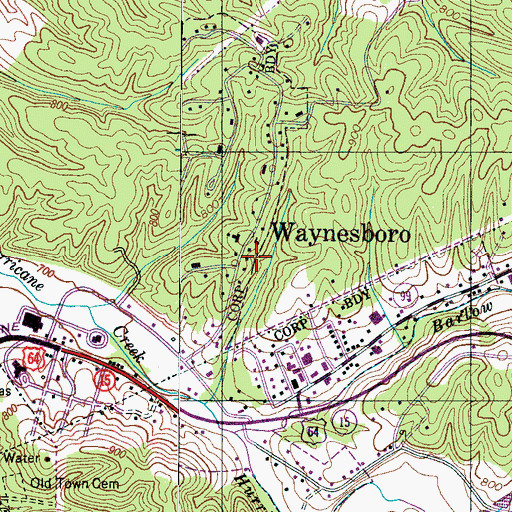 Topographic Map of Commissioner District 1, TN
