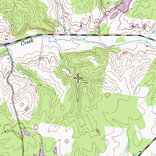 Topographic Map of Commissioner District 11, TN