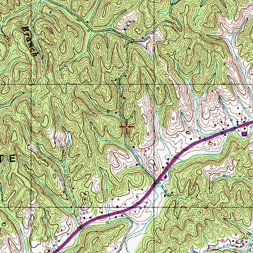 Topographic Map of Commissioner District 10, TN