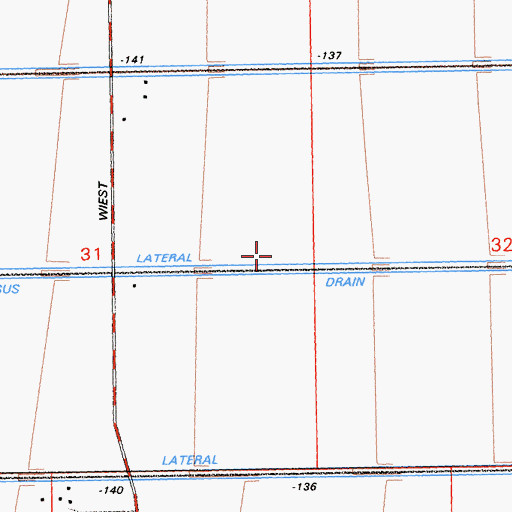 Topographic Map of Narcissus Lateral, CA