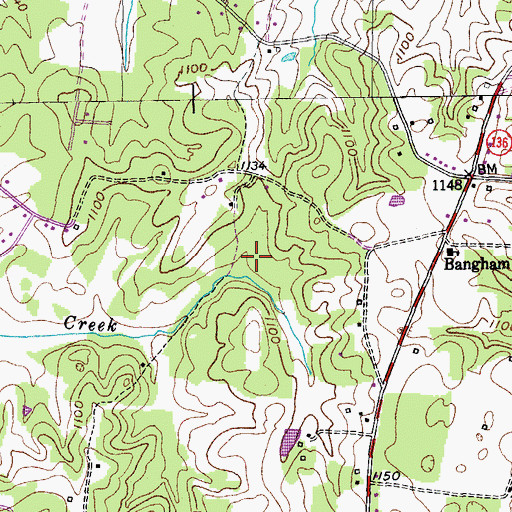 Topographic Map of Commissioner District 11, TN