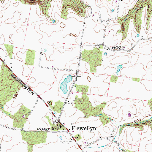 Topographic Map of Commissioner District 11, TN