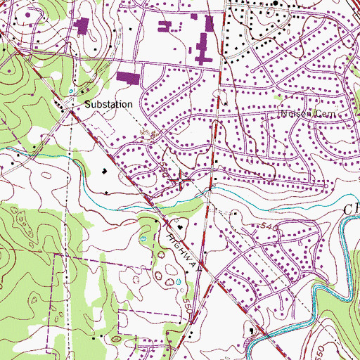 Topographic Map of Commissioner District 11, TN