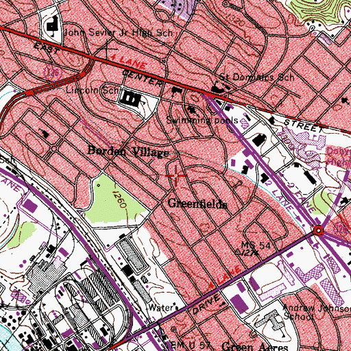 Topographic Map of Commissioner District 11, TN