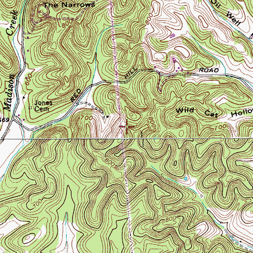 Topographic Map of Commissioner District 11, TN