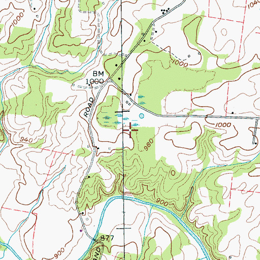 Topographic Map of Commissioner District 11, TN