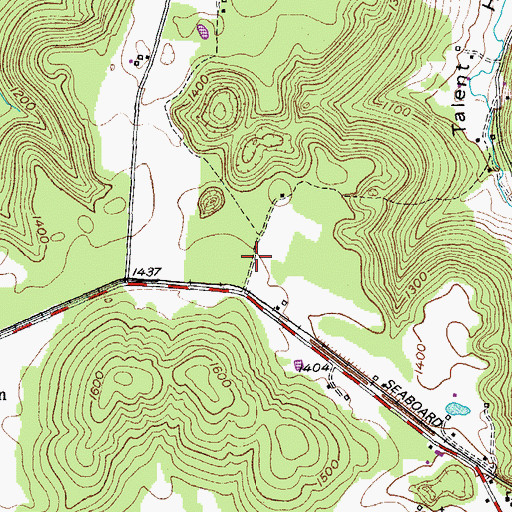 Topographic Map of Commissioner District 12, TN
