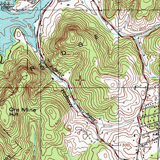 Topographic Map of Commissioner District 14, TN