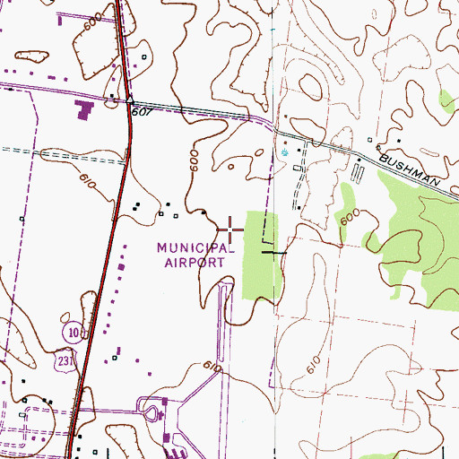 Topographic Map of Commissioner District 15, TN