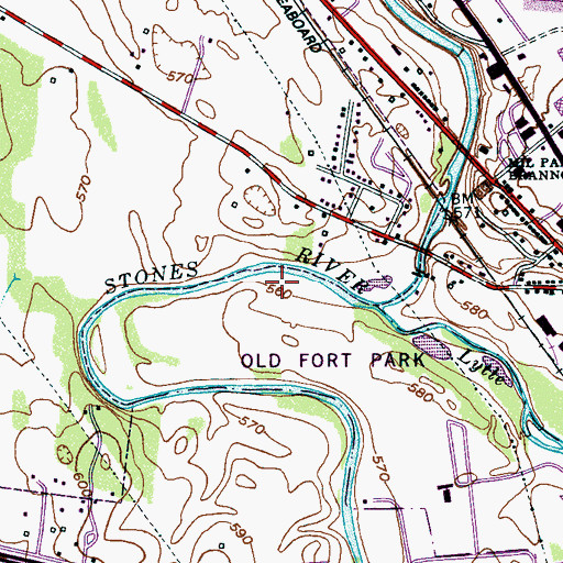 Topographic Map of Commissioner District 16, TN