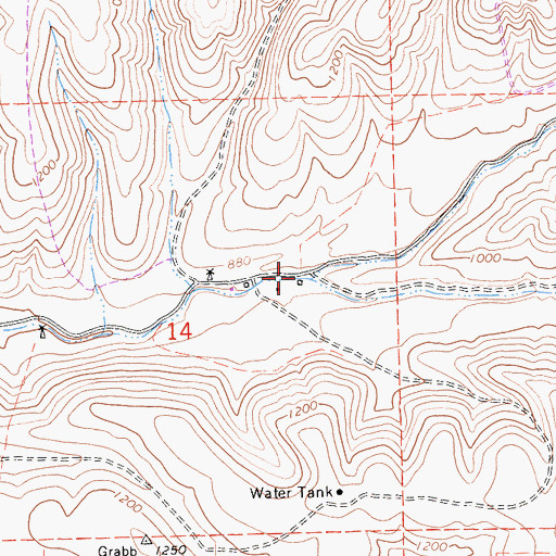 Topographic Map of Nattrass Valley, CA