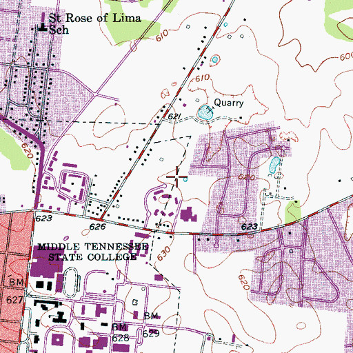 Topographic Map of Commissioner District 17, TN