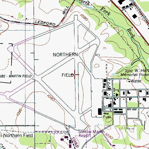 Topographic Map of Commissioner District 18, TN