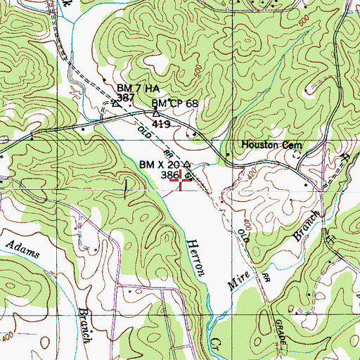 Topographic Map of Commissioner District 5, TN