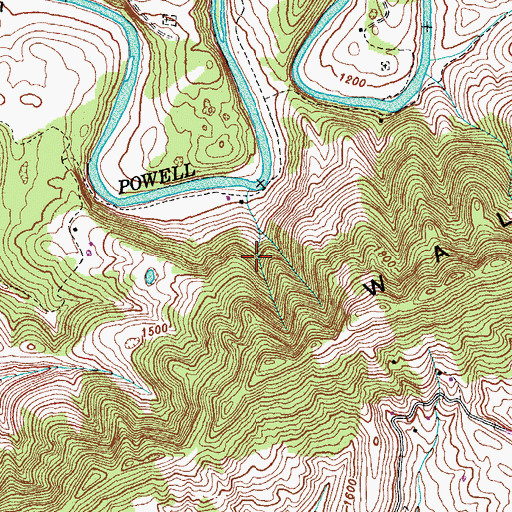 Topographic Map of Commissioner District 5, TN
