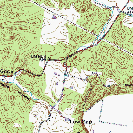 Topographic Map of Commissioner District 5, TN