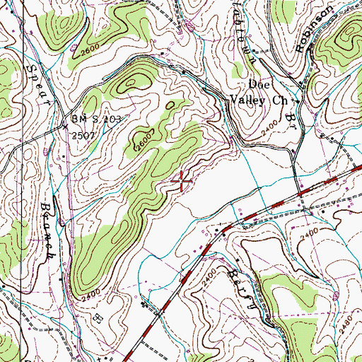 Topographic Map of Commissioner District 5, TN