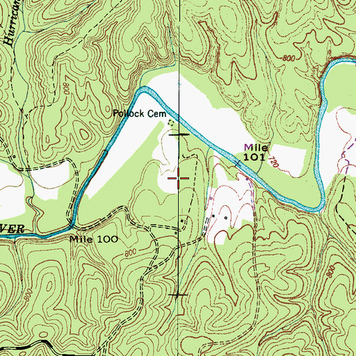 Topographic Map of Commissioner District 5, TN