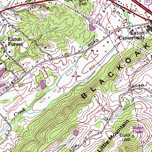 Topographic Map of Commissioner District 5, TN