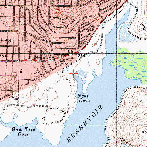 Topographic Map of Neal Cove, CA