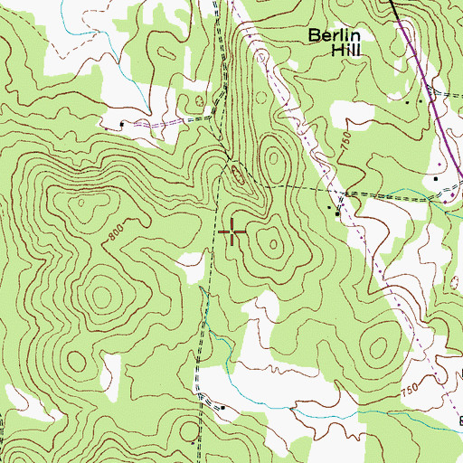 Topographic Map of Commissioner District 5, TN