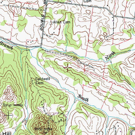 Topographic Map of Commissioner District 5, TN