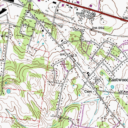 Topographic Map of Commissioner District 5, TN