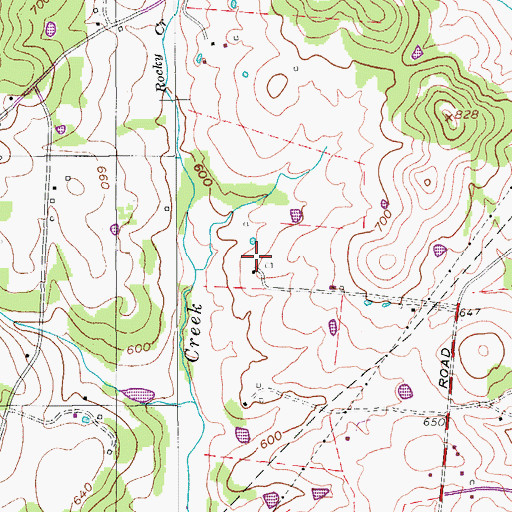 Topographic Map of Commissioner District 5, TN