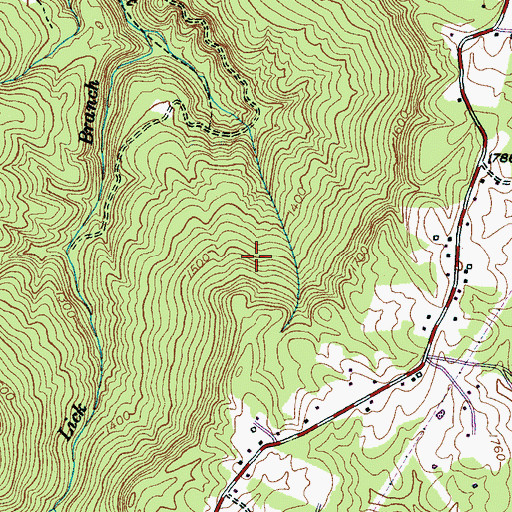 Topographic Map of Commissioner District 5, TN