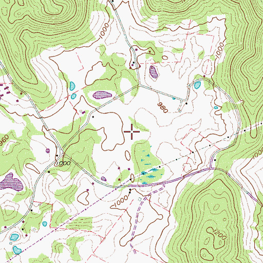 Topographic Map of Commissioner District 5, TN