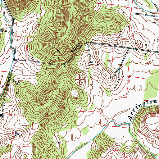 Topographic Map of Commissioner District 5, TN