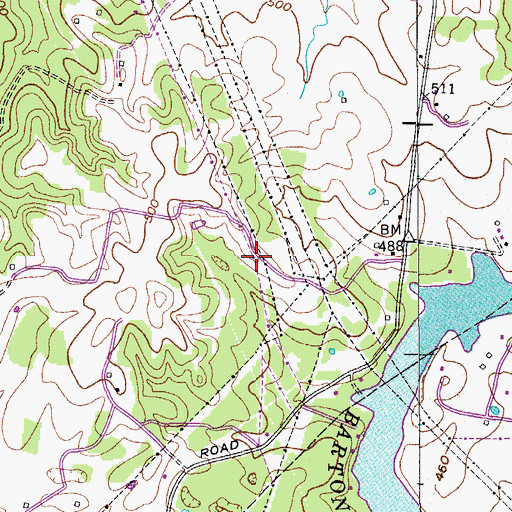 Topographic Map of Commissioner District 5, TN