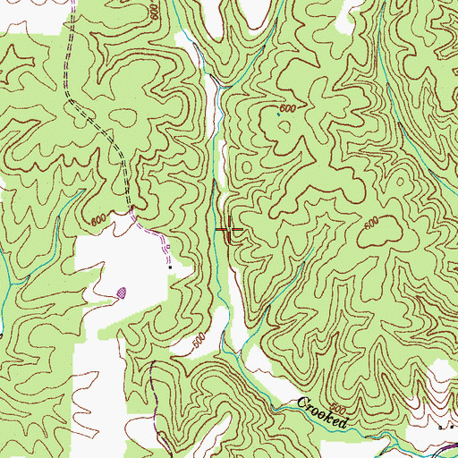 Topographic Map of Commissioner District 6, TN
