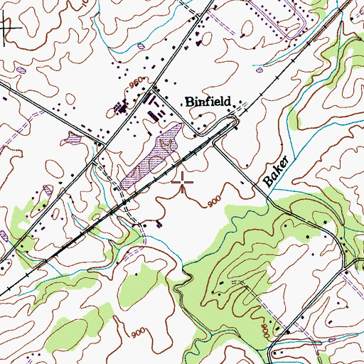 Topographic Map of Commissioner District 6, TN