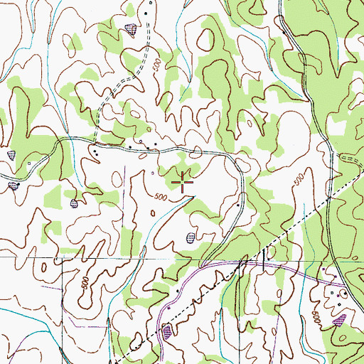 Topographic Map of Commissioner District 6, TN