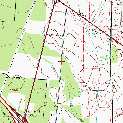 Topographic Map of Commissioner District 6, TN