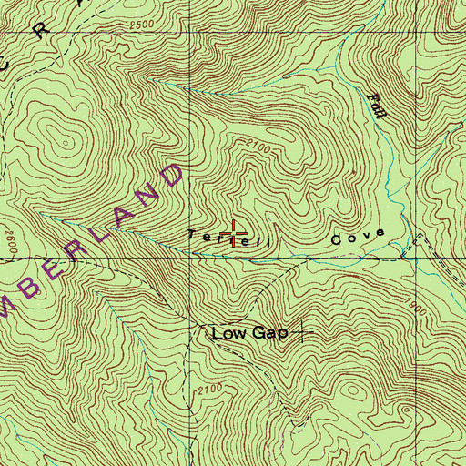 Topographic Map of Commissioner District 6, TN
