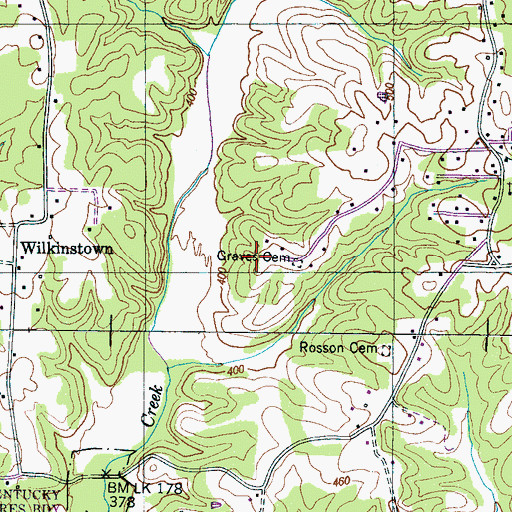 Topographic Map of Commissioner District 6, TN
