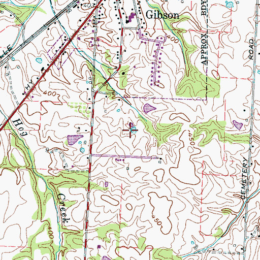 Topographic Map of Commissioner District 6, TN